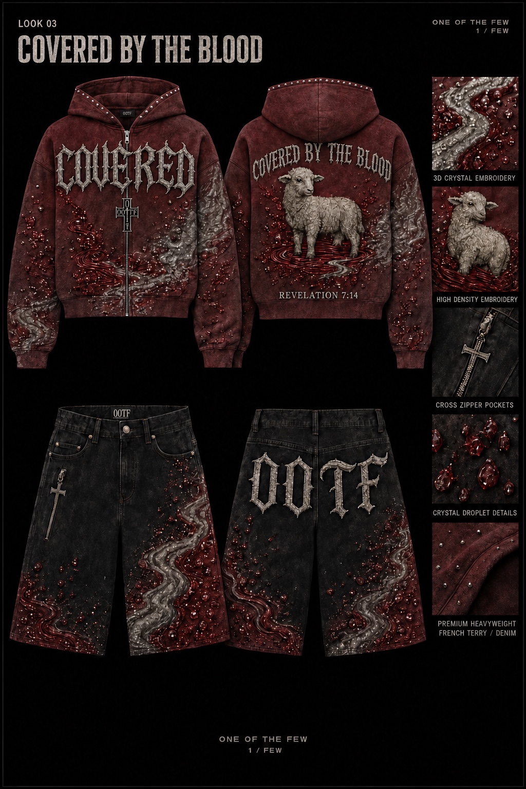 COVERED BY THE BLOOD OOTF first men's release concept
