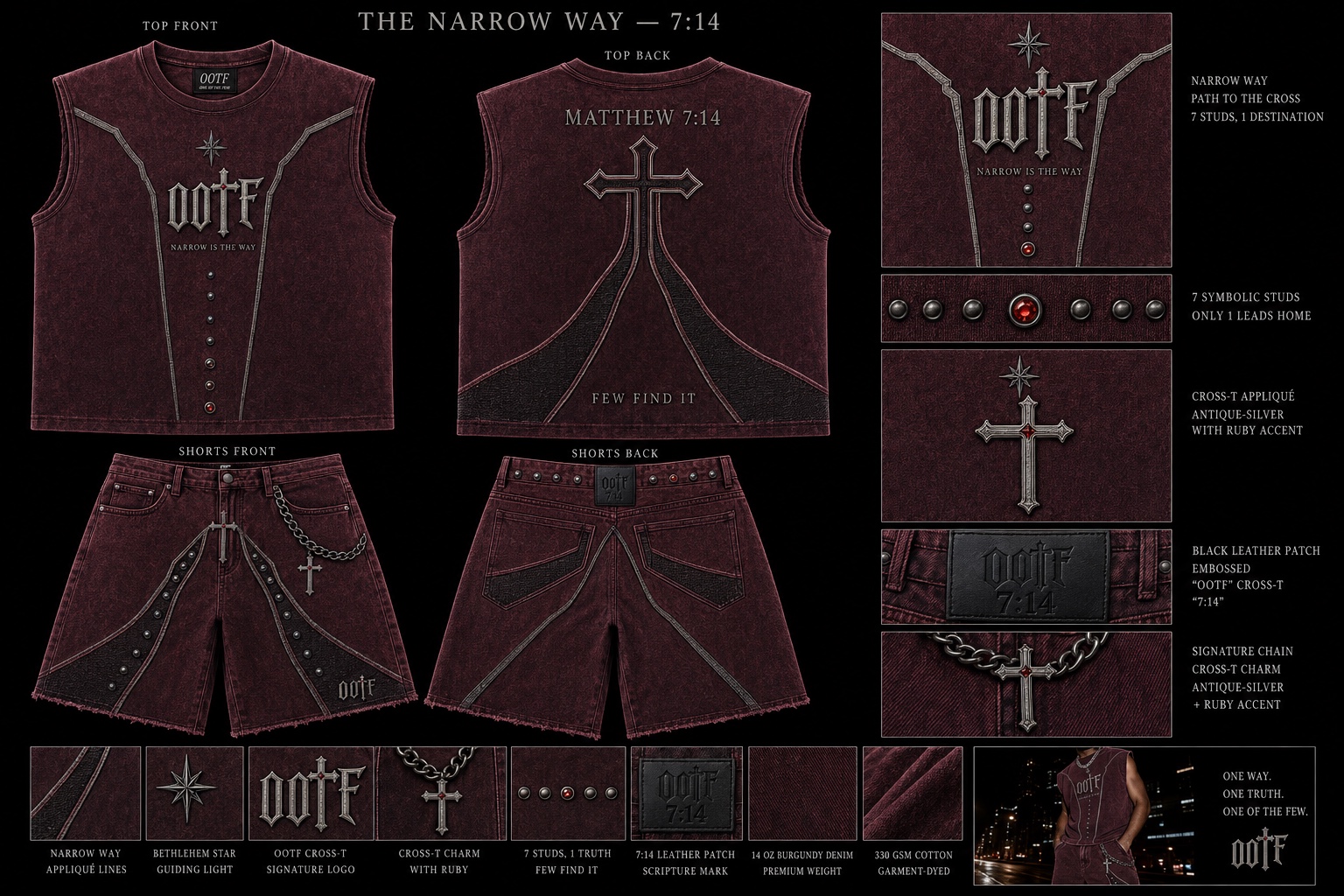 THE NARROW WAY — 7:14 OOTF first men's release concept